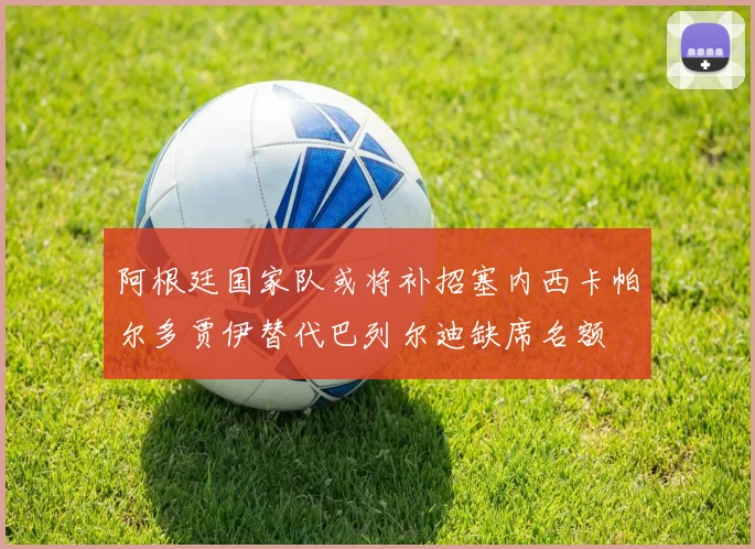 阿根廷国家队或将补招塞内西卡帕尔多贾伊替代巴列尔迪缺席名额