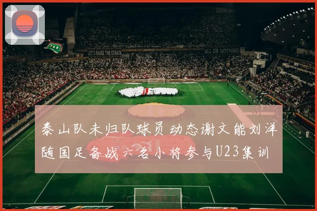 泰山队未归队球员动态谢文能刘洋随国足备战六名小将参与U23集训